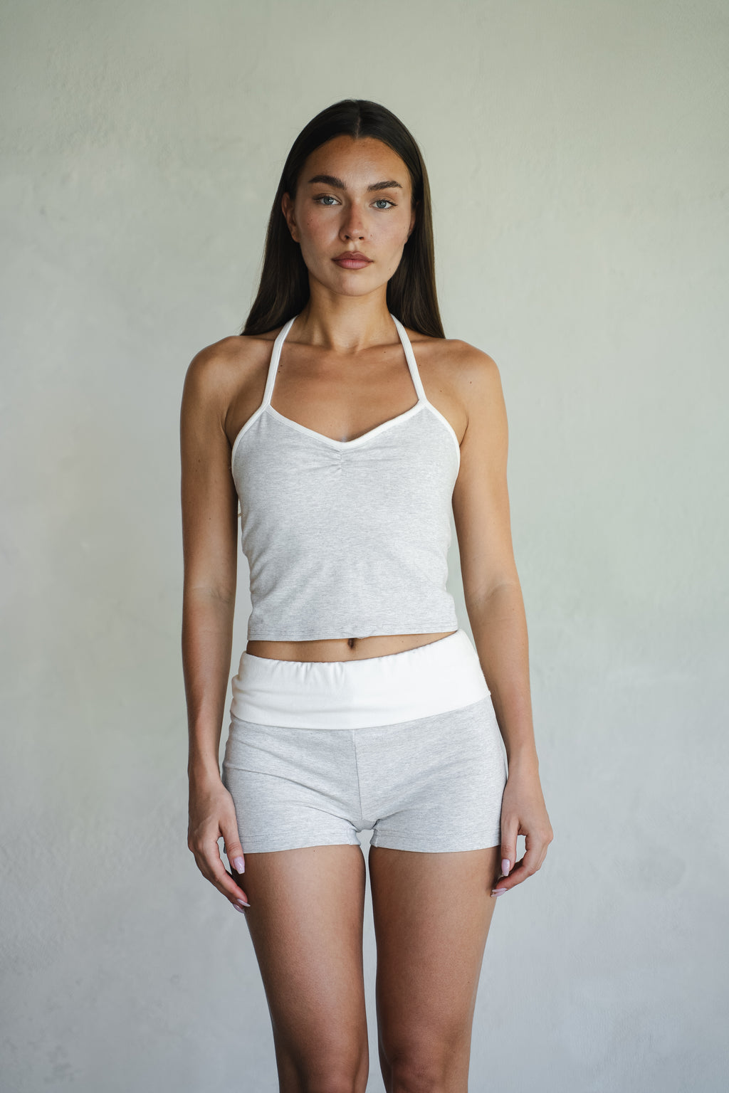 DEBARDEUR EN RAYON POUR FEMME, HAUT CROP A BRETELLES JIWA MATA 