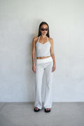 PANTALON FLARE GRIS SPORT YOGA PANTAI MATA GRIS 