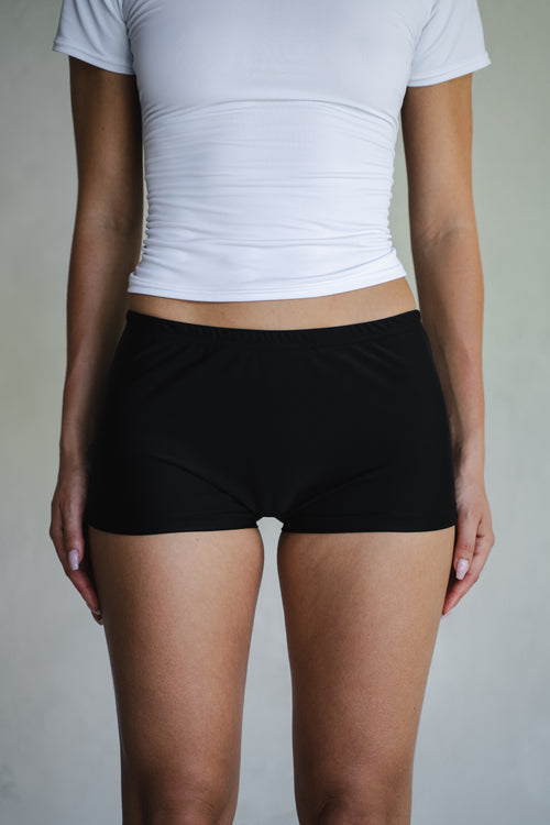 MINI SHORT STRETCH NOIR BUNGA MATA 